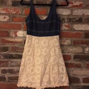 Denim and lace sun dress